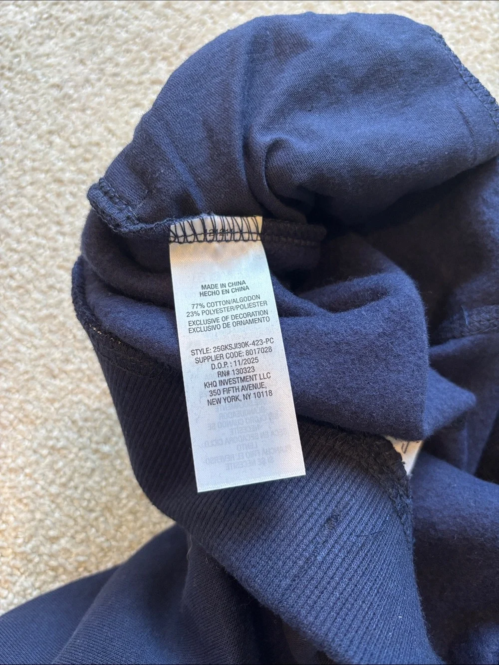 NWOT GAP Kids Navy Blue Drawstring Shorts